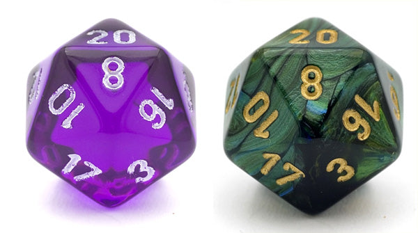 Do Transparent Dice Roll Better?