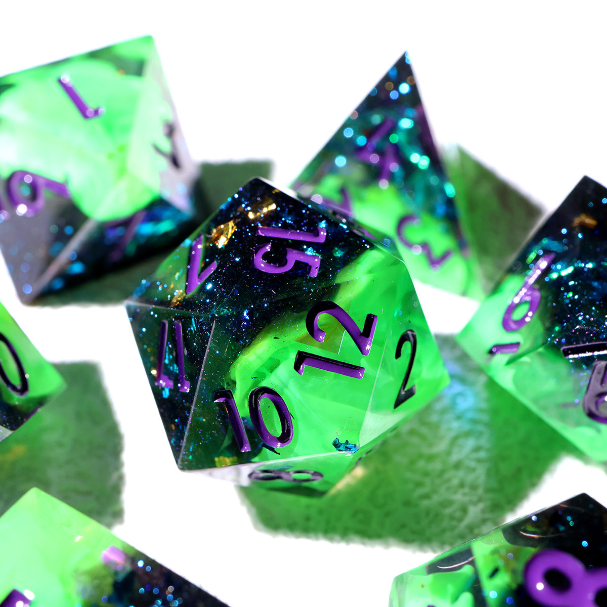 New Necromancer DND Dice "Necromancer's Brew Sharpedge Dice"