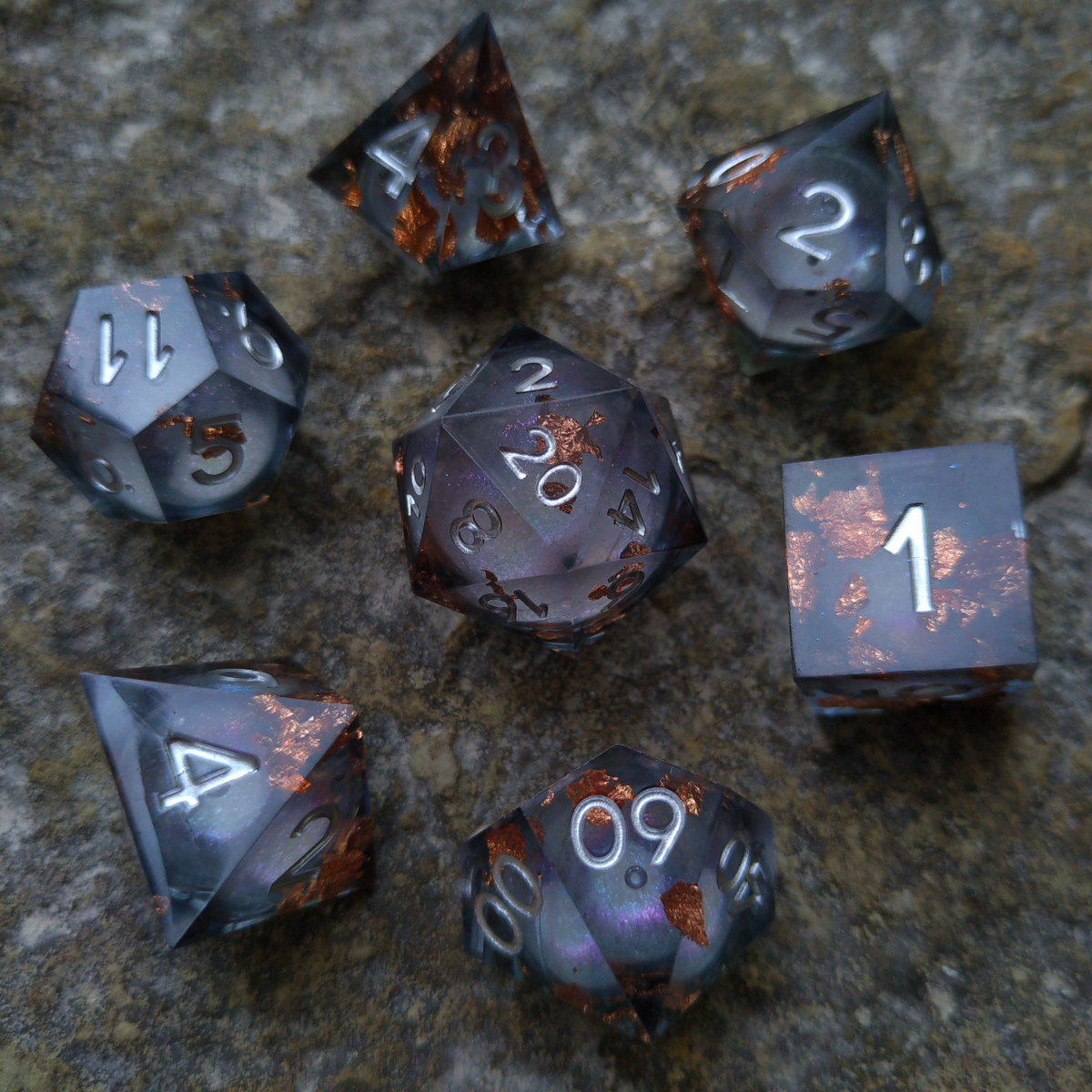 Under Sky Liquid Core DnD Dice Set