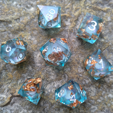 Undersea Liquid Core Dice Set