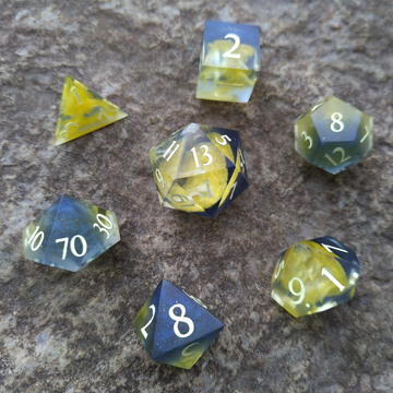 A Starry Night Sharpedge Dice Set