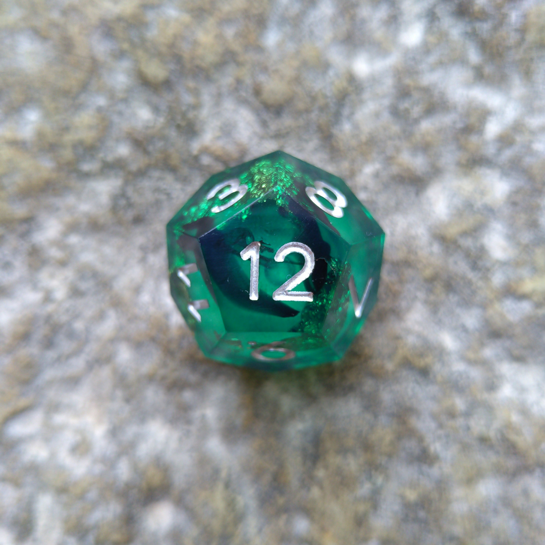 Teal Liquid Core Dice Set