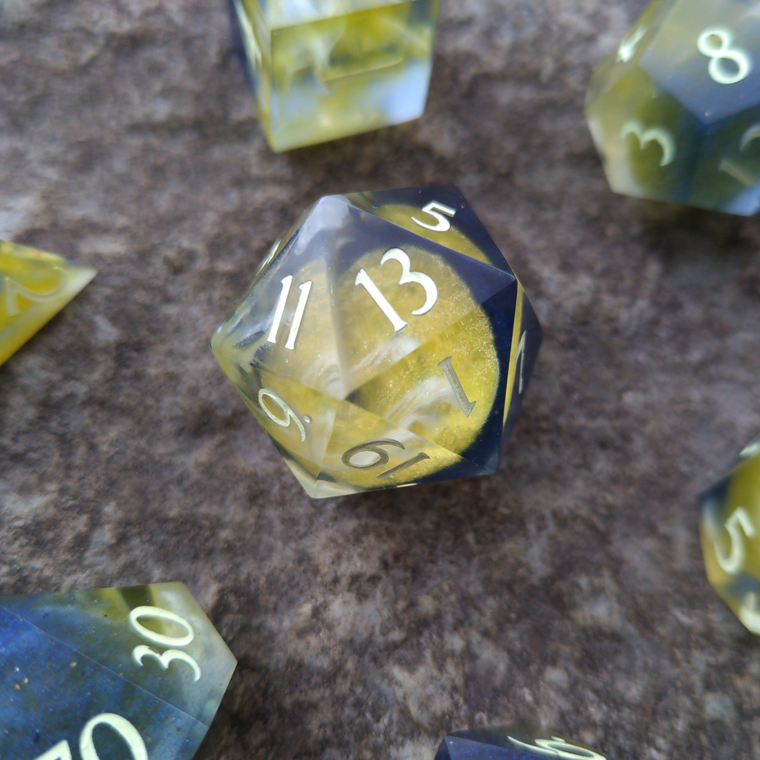 A Starry Night Sharpedge Dice Set