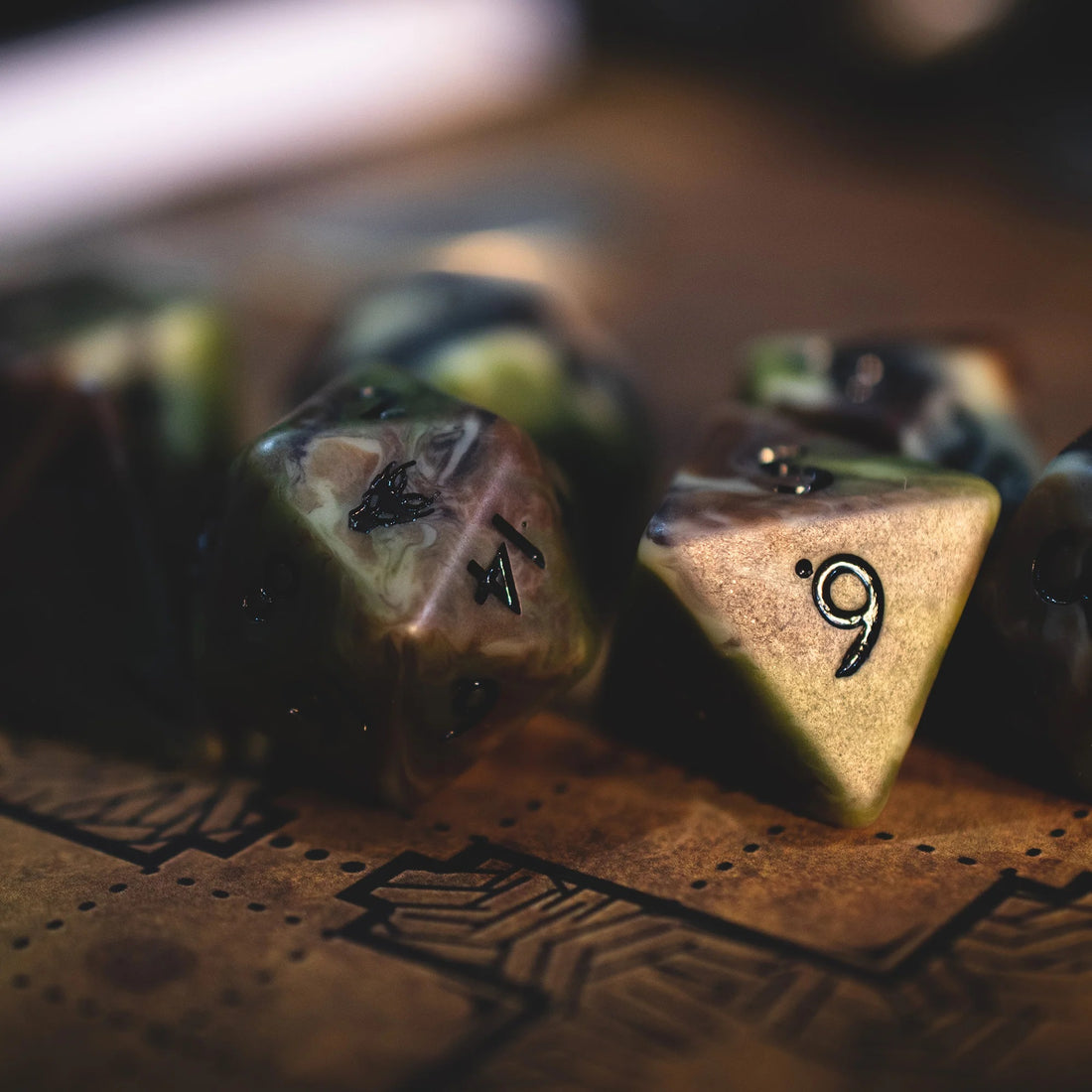 Forest Camo 7-Dice Set