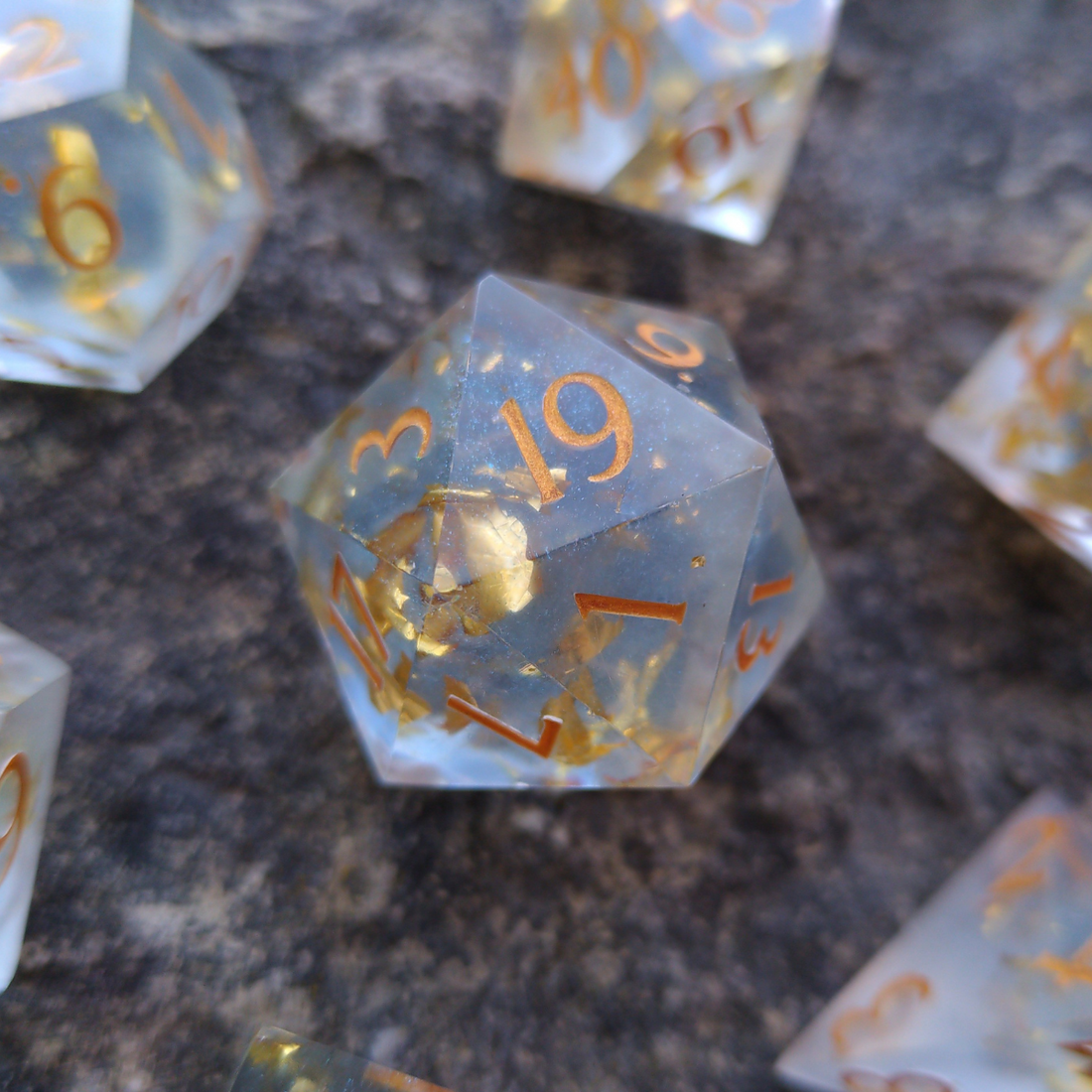 Gilded Sharpedge Dice Set