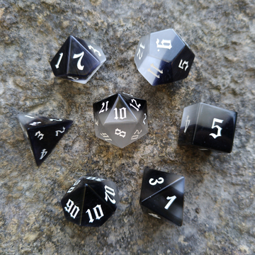 Monochromatic - Glass Dice Set