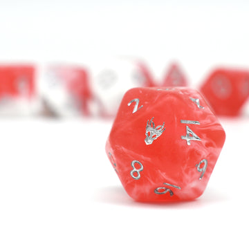 Strawberries & Cream 7-Dice Set