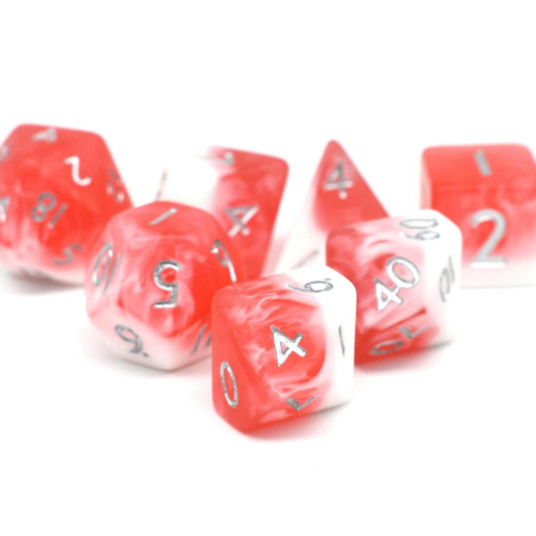 Strawberries & Cream 7-Dice Set