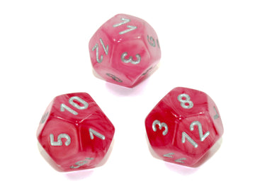 Single Pink Ghostly Glow d12