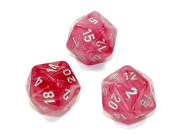 Single Pink Ghostly Glow d20