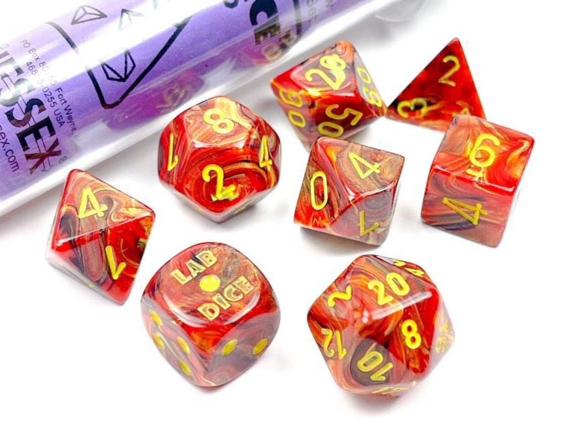 Vortex® Underworld/yellow 7-Dice Set